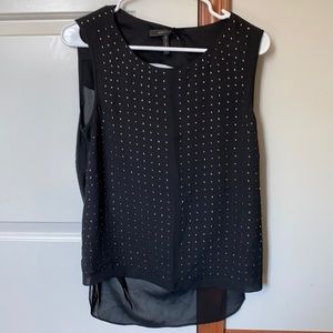 NWT BCBG studded sleeveless shirt